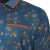 Kam Jeans 5494 Digital Floral Print Polo Blue - Polo-Shirts für Herren in großen Größen - Polo-Shirts für Herren in großen Größen