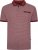  Kam Jeans 5488 Dobby Print Pique Polo Wine - Polo-shirts für herren - Polo-Shirts für Herren in großen Größen