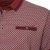  Kam Jeans 5488 Dobby Print Pique Polo Wine - Polo-shirts für herren - Polo-Shirts für Herren in großen Größen