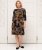 Scandinavian Caramel Flower Petals Dress Lavender and Orange - DAMENMODE 40-66 - 