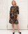 Scandinavian Caramel Flower Petals Dress Lavender and Orange - DAMENMODE 40-66 - 