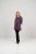 Scandinavian Caramel Flower Petals Tunic Purple - T-Shirts - 