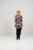Scandinavian Caramel Flower Petals Tunic Brown - Bedruckte T-shirts für damen - 