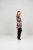 Scandinavian Caramel Flower Petals Tunic Brown - Bedruckte T-shirts für damen - 