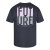 North Latitude T-Shirt With Back Print Schwarz - TALL T-shirts - Extra lange T-Shirts Herren