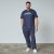 North Latitude Mountain T-Shirt V-Neck Navyblau - TALL T-shirts - Extra lange T-Shirts Herren