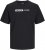 Jack & Jones CORP Logo Play 5 T-Shirt Black - Herren-T-Shirts - Herren-T-Shirts in großen Größen