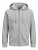Jack & Jones Basic Sweat Zip Hood Light Grey Melange - Herren-sweater und -hoodies - Herren-Sweater und -Hoodies in großen Größen