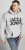 Jack & Jones CORP LOGO Large Print Hoodie Light Grey Melange - Herren-sweater und -hoodies - Herren-Sweater und -Hoodies in großen Größen