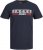 Jack & Jones CORP Logo T-Shirt Navy/PLAY 4 - Herren-T-Shirts - Herren-T-Shirts in großen Größen