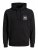 Jack & Jones JJLOCK SWEAT HOOD Black - Herren-sweater und -hoodies - Herren-Sweater und -Hoodies in großen Größen