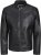 Jack & Jones Rocky Urban Rider Leather Jacket Black - Herren jacken - Herren Jacken in großen Größen