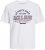 Jack & Jones JJELOGO O-Neck T-Shirt White - Herren-T-Shirts - Herren-T-Shirts in großen Größen