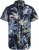 Jack & Jones Hawaii AOP Shirt Blue - Herrenhemden - Herrenhemden in großen Größen