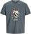 Jack & Jones Anatomy Skull Crew Neck T-Shirt Grey - Herren-T-Shirts - Herren-T-Shirts in großen Größen