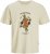 Jack & Jones Anatomy Skull Crew Neck T-Shirt Antique White - Herren-T-Shirts - Herren-T-Shirts in großen Größen