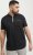 Jack & Jones Fusion Pique Zipper Polo Black - Polo-shirts für herren - Polo-Shirts für Herren in großen Größen