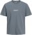 Jack & Jones Lington Back And Front Print Crew Neck T-Shirt Grey - Herren-T-Shirts - Herren-T-Shirts in großen Größen
