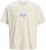 Jack & Jones Parallel Crew Neck T-Shirt Antique White - Herren-T-Shirts - Herren-T-Shirts in großen Größen
