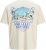 Jack & Jones Parallel Crew Neck T-Shirt Antique White - Herren-T-Shirts - Herren-T-Shirts in großen Größen