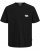  Jack & Jones Tavira Type Crew Neck T-Shirt Black - Herren-T-Shirts - Herren-T-Shirts in großen Größen