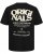 Jack & Jones Tavira Type Crew Neck T-Shirt Black - Herren-T-Shirts - Herren-T-Shirts in großen Größen