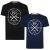 Kam Jeans 5331 Twin pack California Tee - Herren-T-Shirts - Herren-T-Shirts in großen Größen