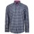 Kam Jeans 6156 Long Sleeve Check Shirt Navy - Herrenhemden - Herrenhemden in großen Größen