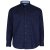 Kam Jeans 6158 Long Sleeve Dobby Embroidery Shirt Navy - Herrenhemden in großen Größen - Herrenhemden in großen Größen