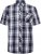 Kam Jeans 6301 SS Casual Check Shirt Navy - Herrenhemden - Herrenhemden in großen Größen