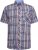 Kam Jeans 6313 Casual Check Short Sleeve Shirt Grey - Herrenhemden - Herrenhemden in großen Größen