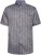 Kam Jeans 6323 Self Pattern Casual Short Sleeve Shirt Charcoal - Herrenhemden - Herrenhemden in großen Größen