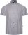 Kam Jeans 6328 AOP Geo Print Short Sleeve Shirt Charcoal - Herrenhemden - Herrenhemden in großen Größen