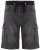 Kam Jeans Dito Denim Shorts Charcoal - Herrenshorts - Herrenshorts in großen Größen