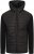 Kam Jeans KV136 Padded Body And Jersey Sleeves Hybrid Zip Thru Quilted Hoody Black TALL SIZES - HERRENBEKLEIDUNG MT-6XLT - Langgrößen für Herren