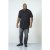 D555 Archer Collarless Shirt Black - Herrenhemden - Herrenhemden in großen Größen