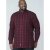 D555 Theo Long Sleeve Check Shirt - Herrenhemden - Herrenhemden in großen Größen