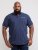 D555 Rogers Printed Polo Navy - Polo-shirts für herren - Polo-Shirts für Herren in großen Größen