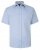 Kam Jeans 6283 Casual SS Herringbone Shirt Blue - Herrenhemden - Herrenhemden in großen Größen