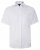 Kam Jeans 6283 Casual SS Herringbone Shirt White - Herrenhemden in großen Größen - Herrenhemden in großen Größen