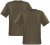 Adamo Marlon Comfort fit 2-pack T-shirt Khaki - Herren-T-Shirts - Herren-T-Shirts in großen Größen