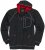 Adamo Michael Hoodie with Zipper Charcoal - Herren-sweater und -hoodies - Herren-Sweater und -Hoodies in großen Größen