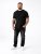 D555 Smartly T-Shirt Rundhals Schwarz 5er-Pack - Herren-T-Shirts - Herren-T-Shirts in großen Größen