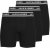 Jack & Jones Solid Boxer 3-Pack Black - Boxershorts - Herren Boxershorts Große Größen 