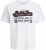 Jack & Jones Logo 2COL T-Shirt White - Herren-T-Shirts - Herren-T-Shirts in großen Größen