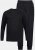 JP1880 Two-piece Pyjamas Long Sleeve and Long Trousers Black - Herrenunterwäsche & bademode - Herrenunterwäsche & Bademode in großen Größen