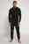 JP1880 Two-piece Pyjamas Long Sleeve and Long Trousers Black - Herrenunterwäsche & bademode - Herrenunterwäsche & Bademode in großen Größen