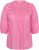 Kaffe Curve Karlia 3/4 Sleeve Blouse Pink - Blusen & Tuniken - 