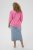 Kaffe Curve Karlia 3/4 Sleeve Blouse Pink - Blusen & Tuniken - 