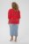 Kaffe Curve Karlia 3/4 Sleeve Blouse Red - Kaffe Curve - 